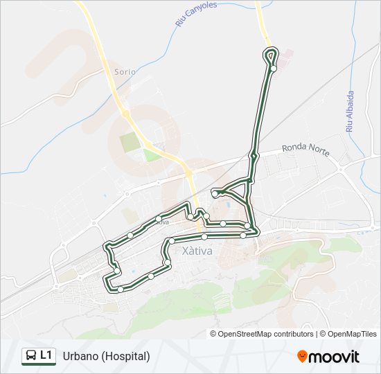 L1 Bus Line Map