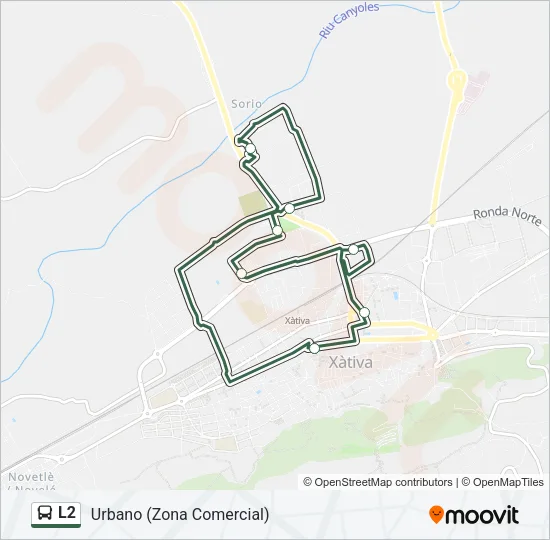 L2 bus Mapa de línia