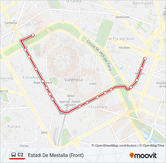 C2 Bus Line Map