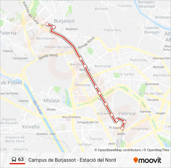 63  Mapa de línia