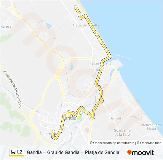 L2 Bus Line Map