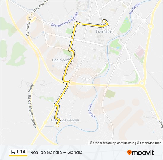 L1A bus Line Map