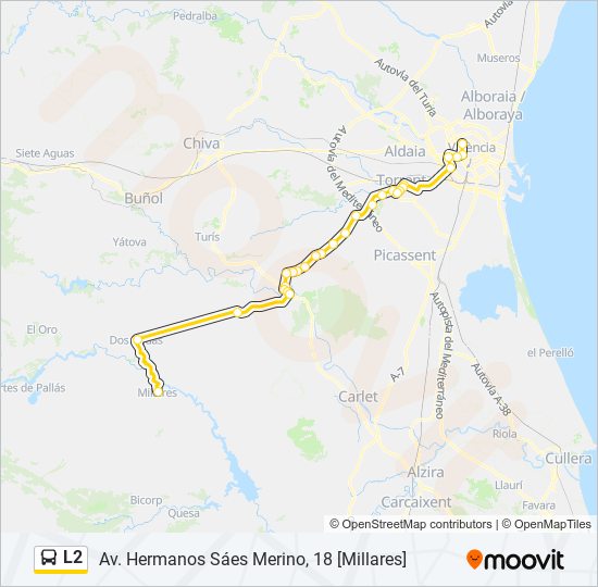 L2 bus Mapa de línia