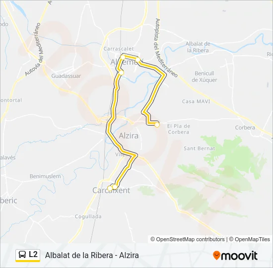L2 Bus Line Map