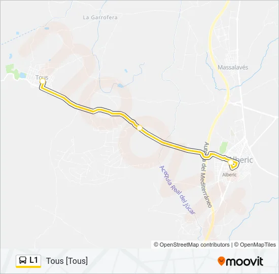 L1 Bus Line Map