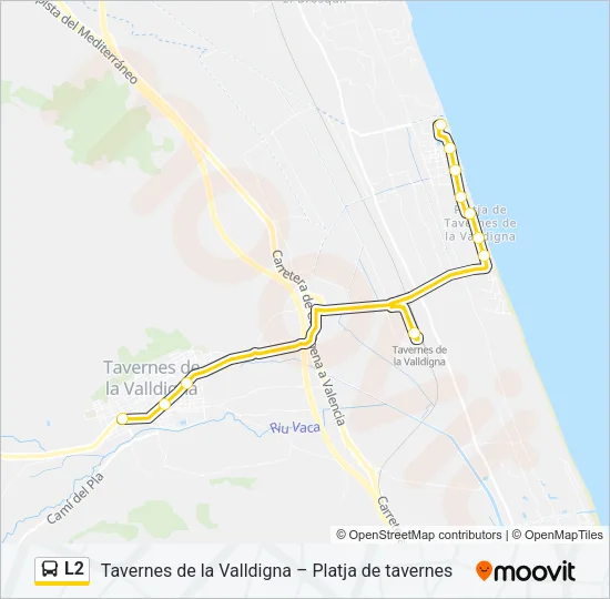 L2 Bus Line Map