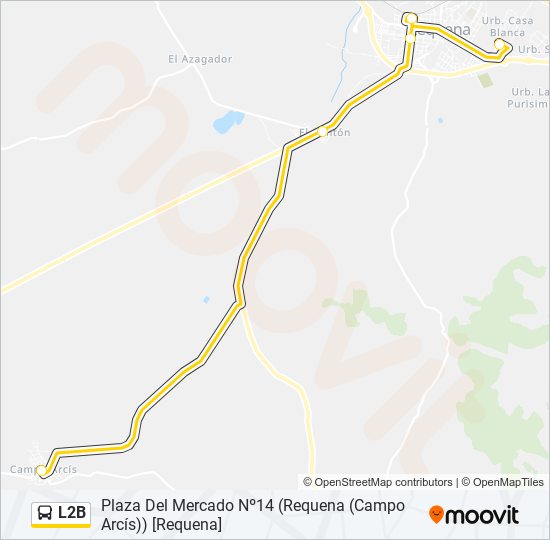 L2B bus Line Map