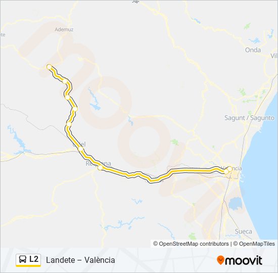 L2 bus Mapa de línia