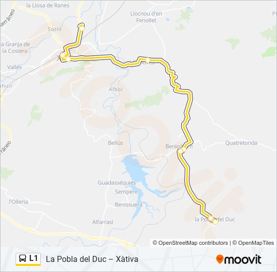 L1 bus Line Map