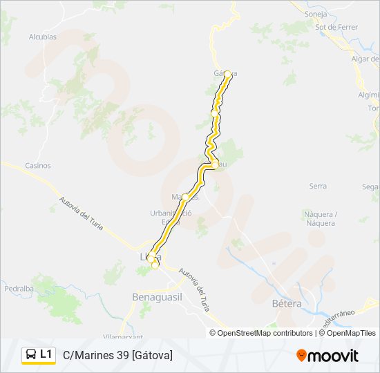 L1 bus Line Map