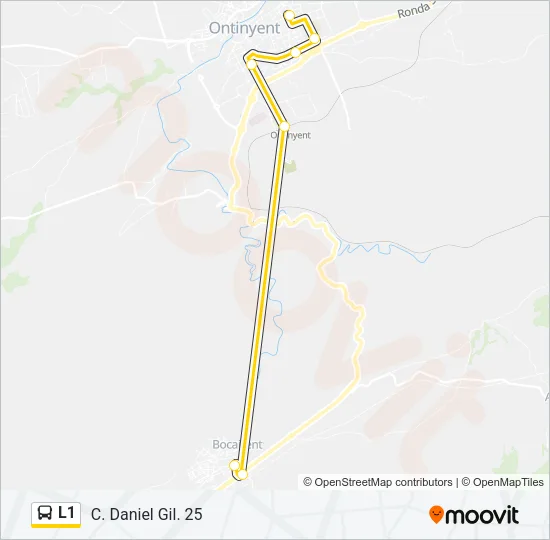 L1 Bus Line Map