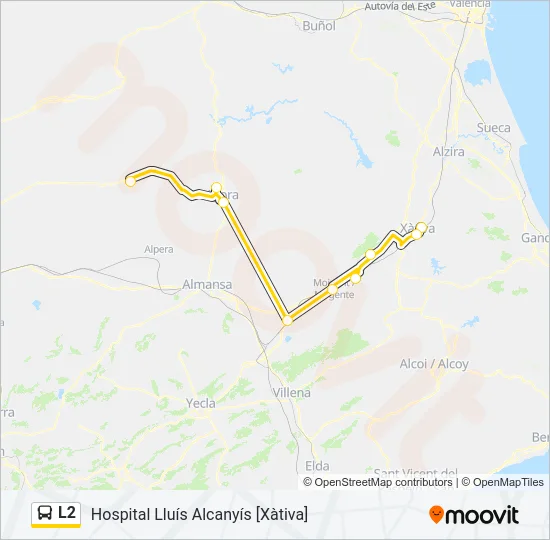 L2 Bus Line Map