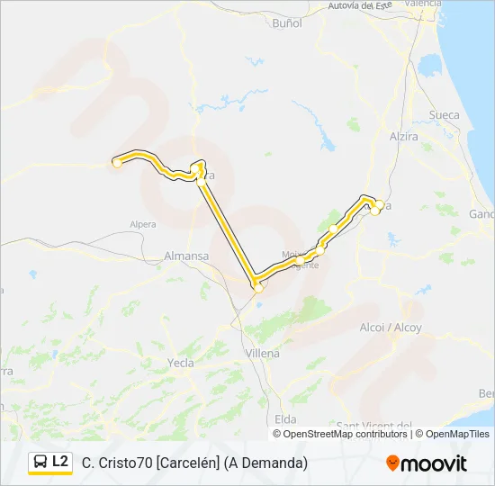 L2 bus Mapa de línia