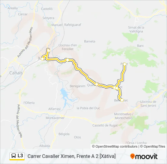 L3 Bus Line Map