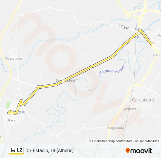 L2 Bus Line Map