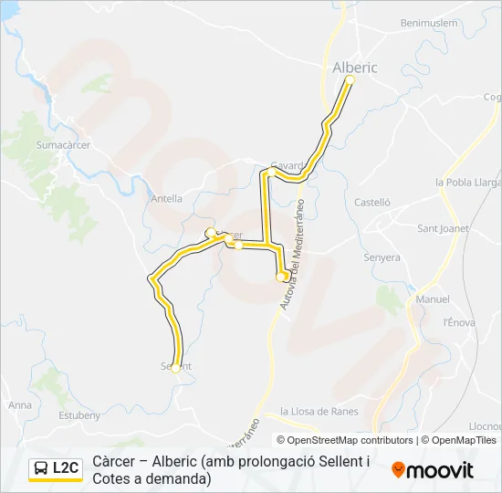 L2C Bus Line Map