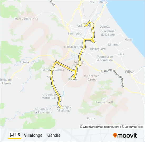 L3 Bus Line Map
