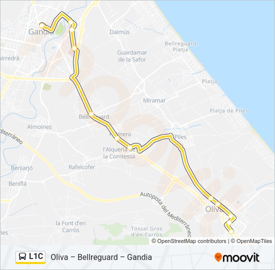 L1C Bus Line Map