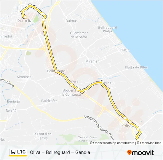 L1C Bus Line Map