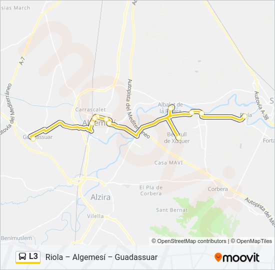 L3 Bus Line Map