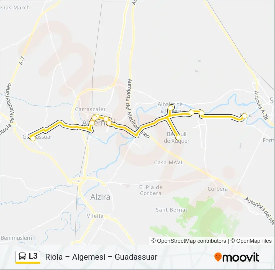 L3 Bus Line Map