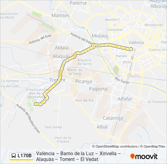 L170b Route: Schedules, Stops & Maps - Gran Vía Ramón Y Cajal, 20.