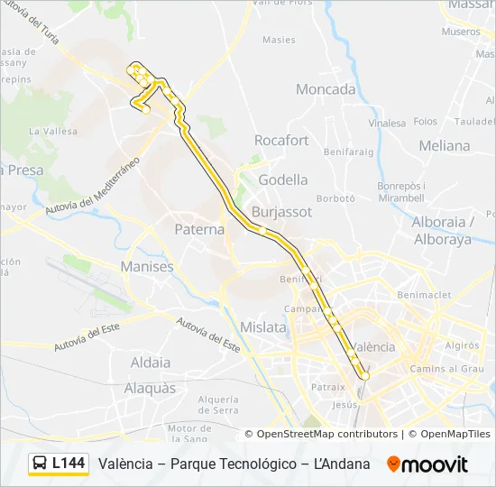 Sewra Chowk Multan Map L144 Route: Schedules, Stops & Maps - Av. De La Industria, 11 [Paterna]  (Updated)