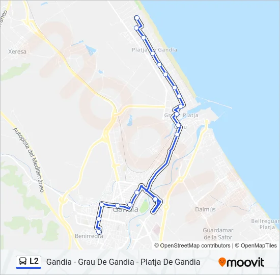 L2 Bus Line Map