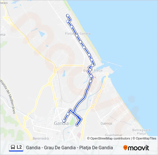 L2 Bus Line Map