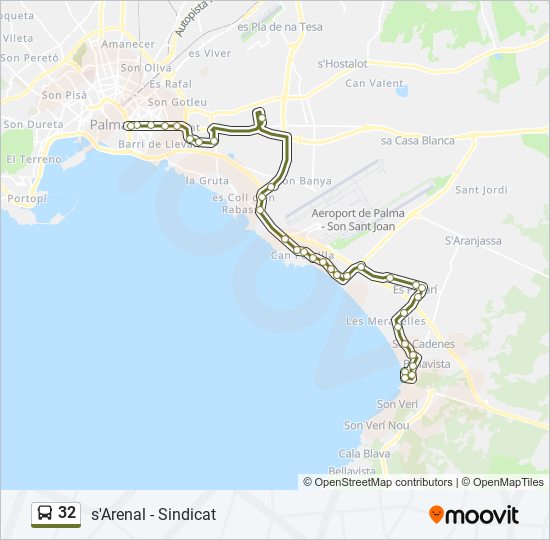 32 bus Line Map