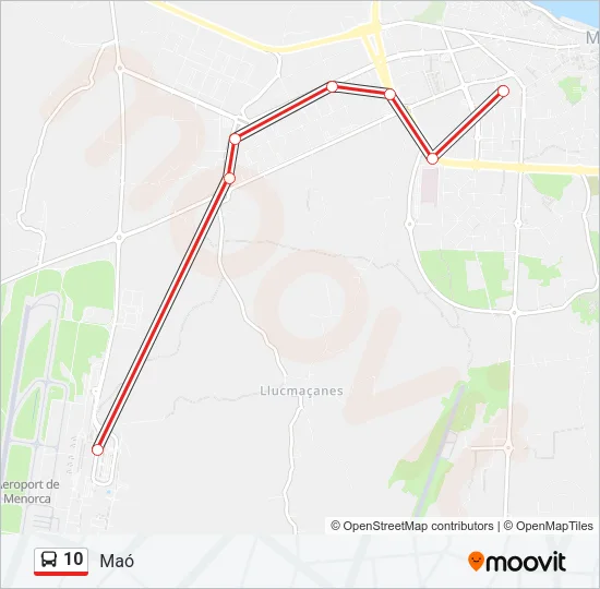 10 Bus Line Map
