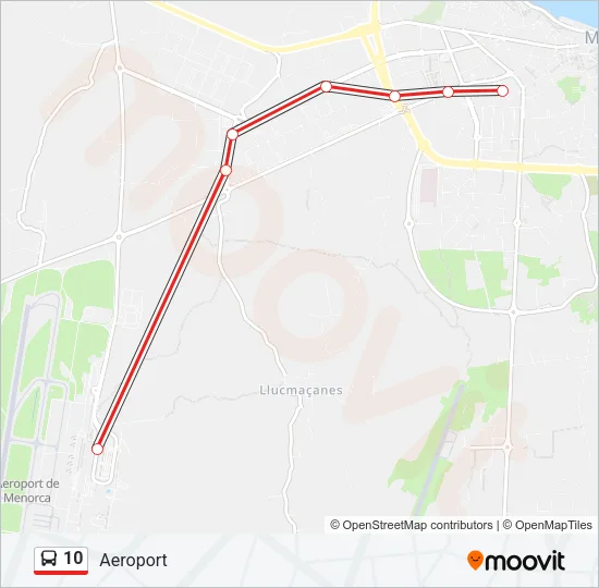 10 Bus Line Map