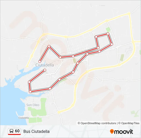 60 Bus Line Map