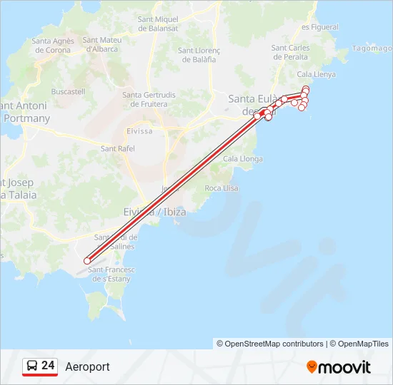24 Bus Line Map
