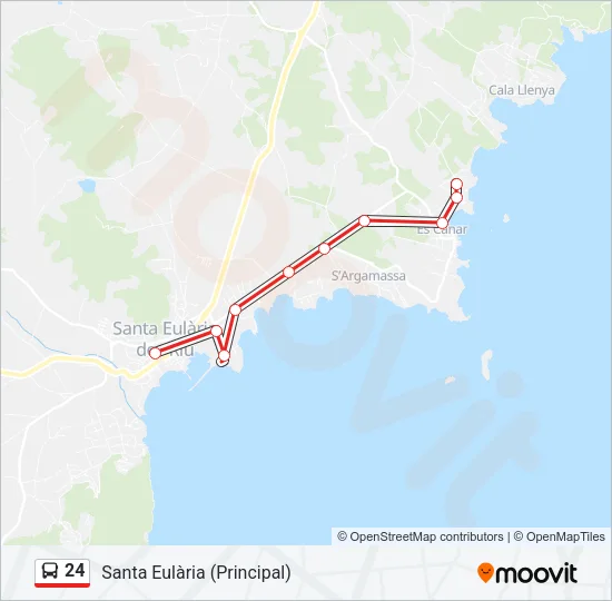 24 Bus Line Map