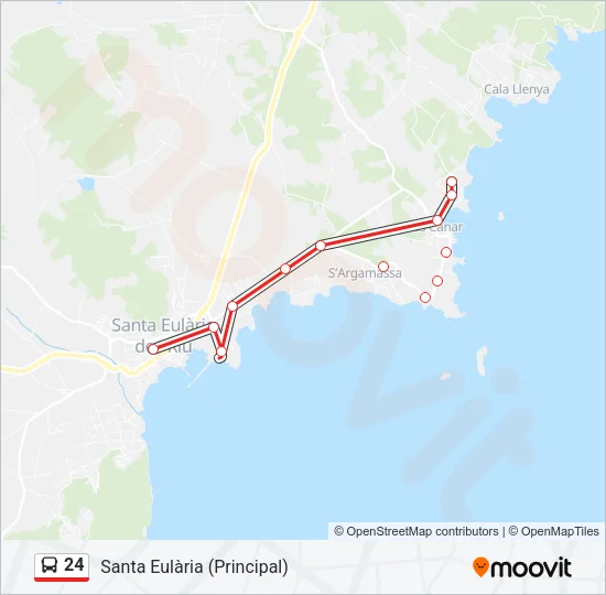 24 Bus Line Map