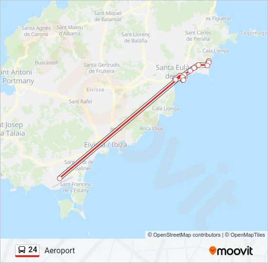 24 Bus Line Map