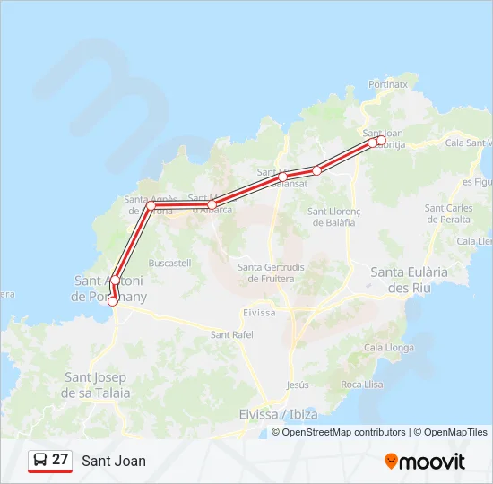 27 Bus Line Map