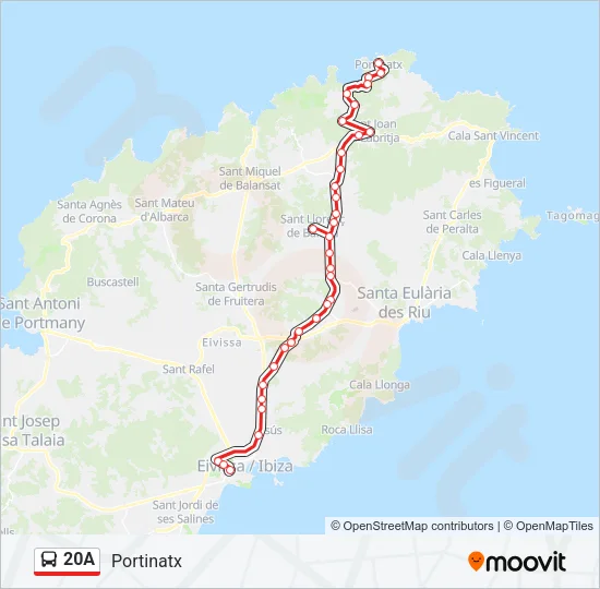 20A Bus Line Map