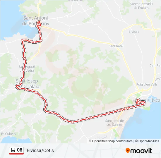 08 Bus Line Map