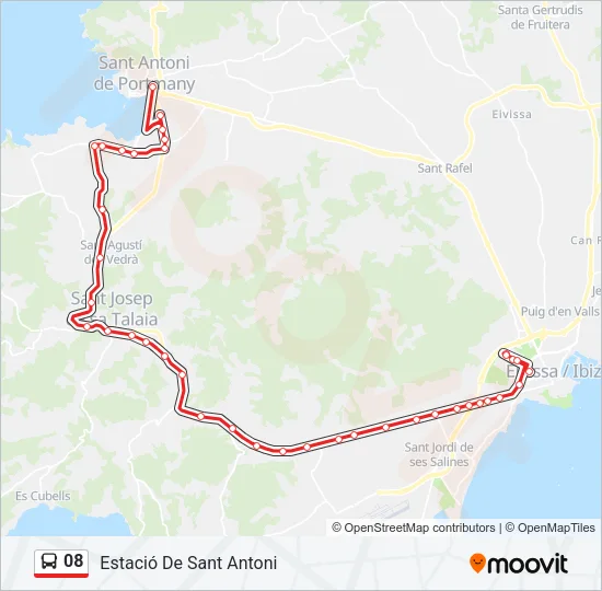 08 Bus Line Map