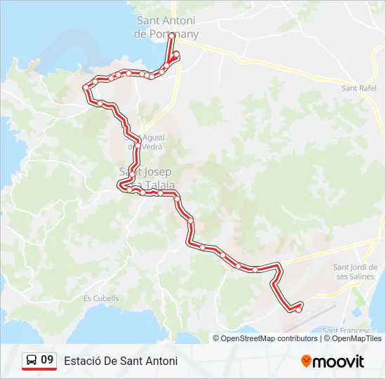 09 Bus Line Map