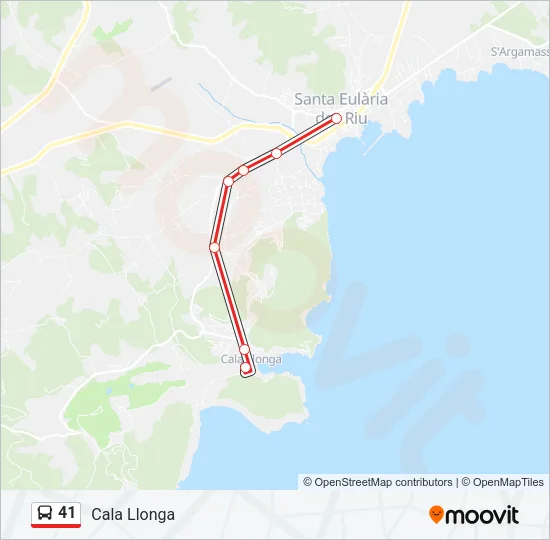 41 Bus Line Map
