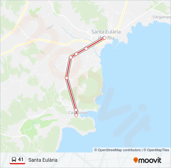 41 Bus Line Map