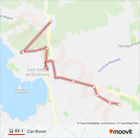 03-1 Bus Line Map