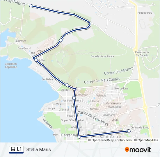 L1 Bus Line Map