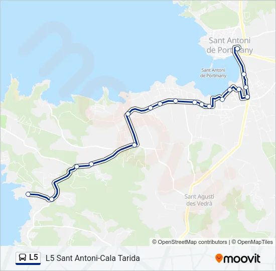 L5 Bus Line Map