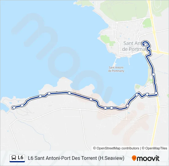 L6 Bus Line Map
