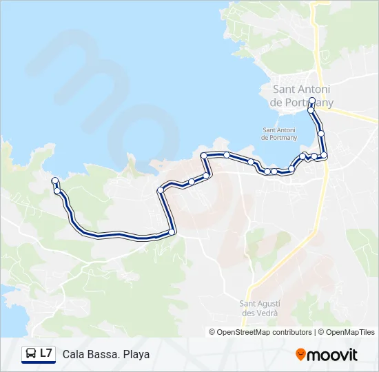 L7 Bus Line Map