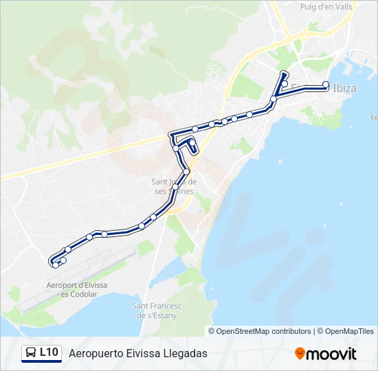 L10 Bus Line Map